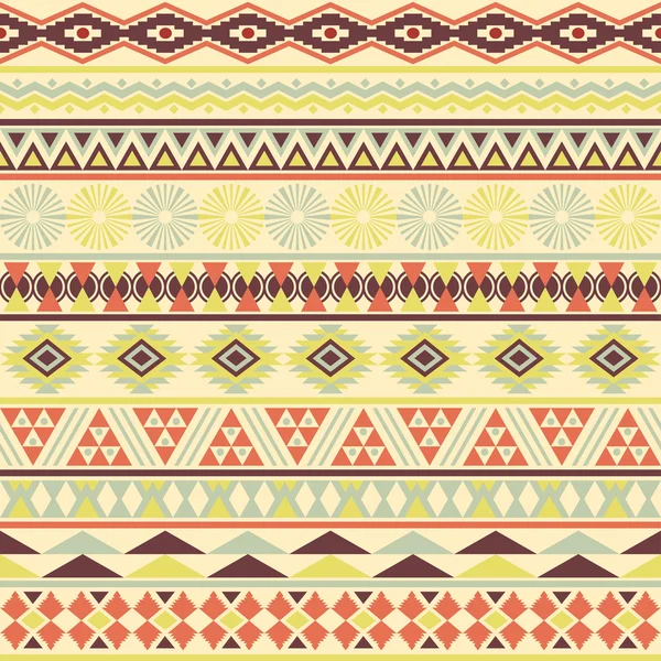 Tribal gestreepte naadloze patroon. — Stockvector