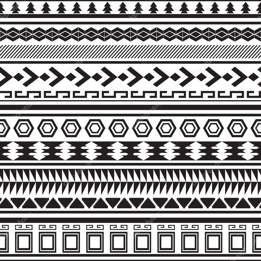 Tribal striped seamless pattern. — Stock Vector © Viktory_S #26278171