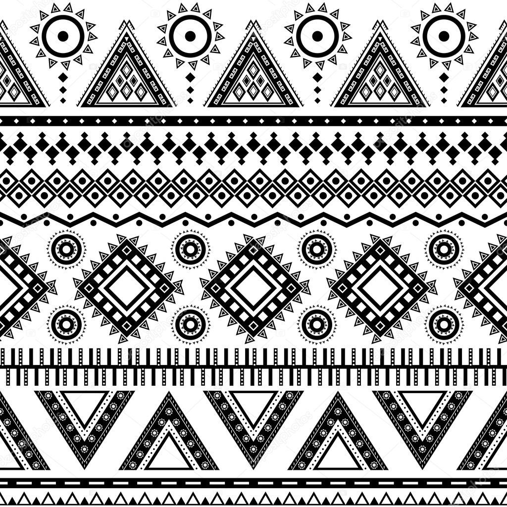 Aztec seamless pattern.