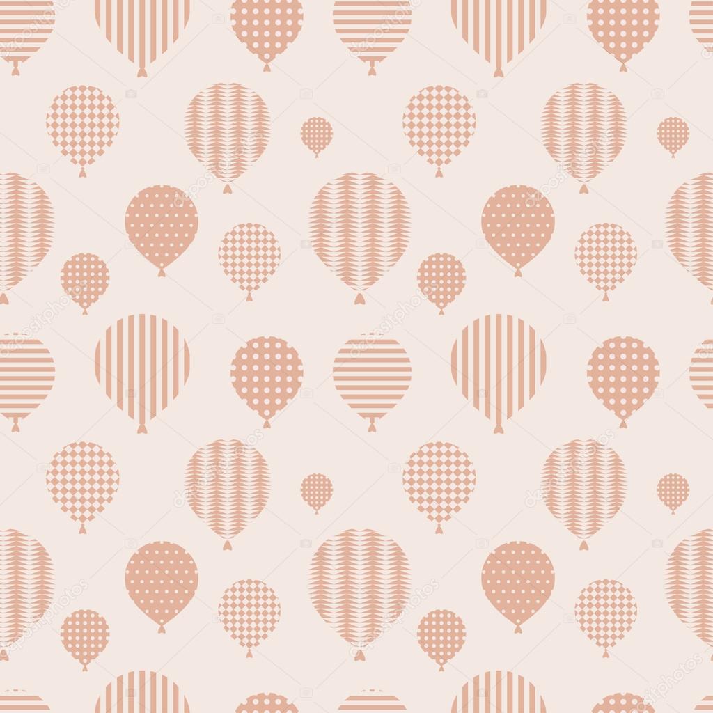 Seamless pattern with balloons.
