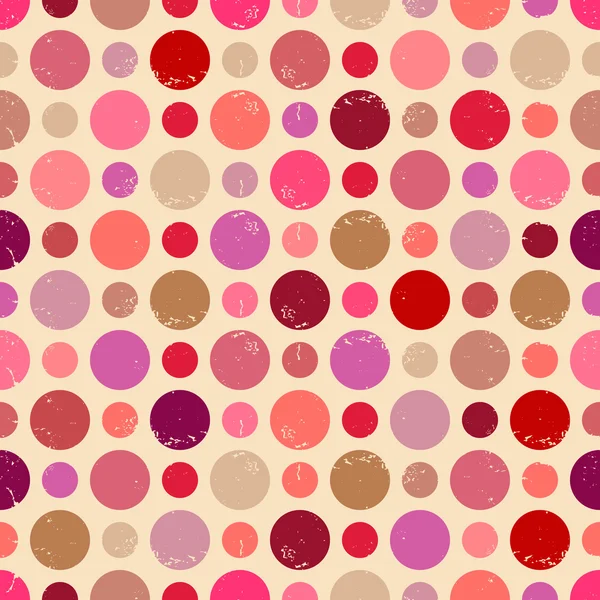 Seamless pattern with grunge dots. — Stock Vector