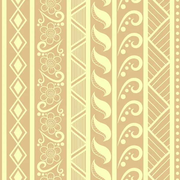 Tribal rayé motif sans couture . — Image vectorielle