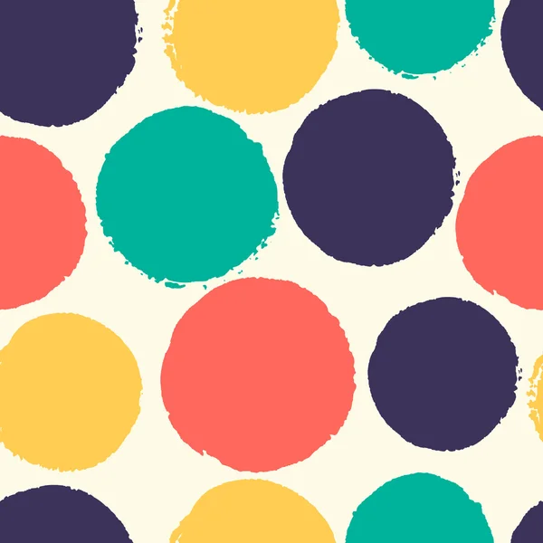 Watercolor polka dots. — Stock Vector