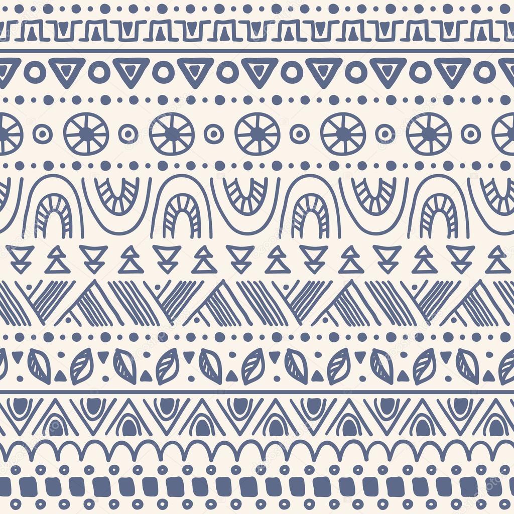 Tribal striped seamless pattern.