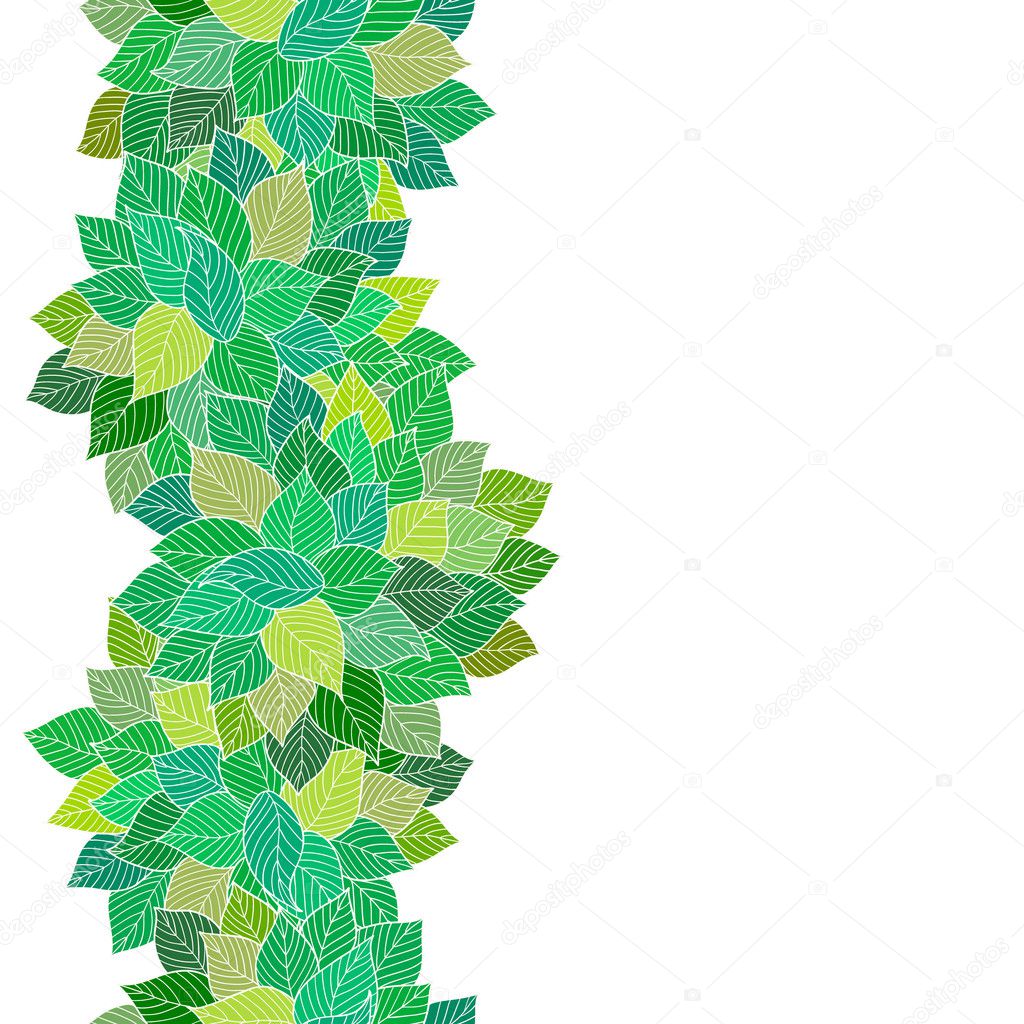 Background with leaves.