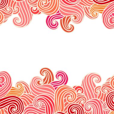 elle çizilmiş dalgalı arka plan.