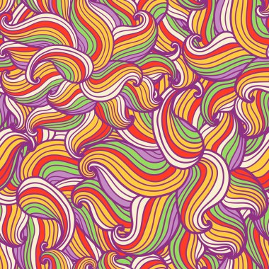 elle çizilmiş dalgalı arka plan.