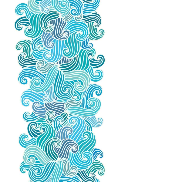 Hand drawn wavy background. — Stock Vector