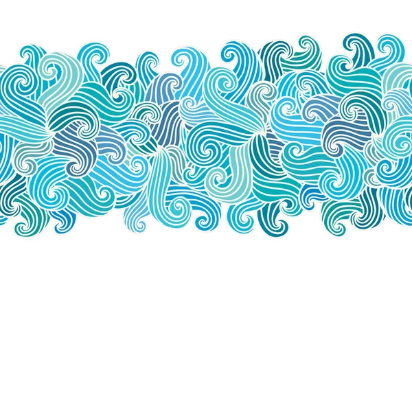 Hand drawn wavy background. — Stock Vector