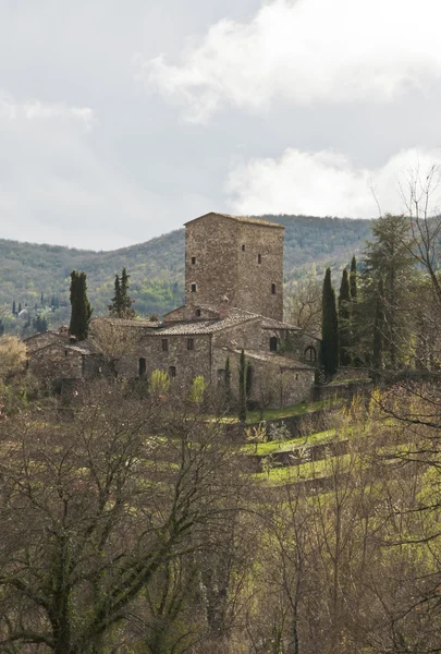 Toskanische Burg — Stockfoto