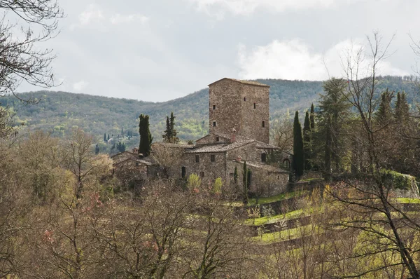 Toskanska castle — Stockfoto