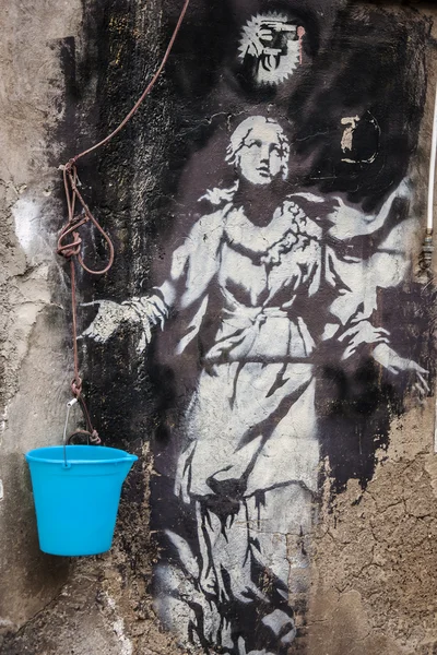 Neapel väggmålning — Stockfoto