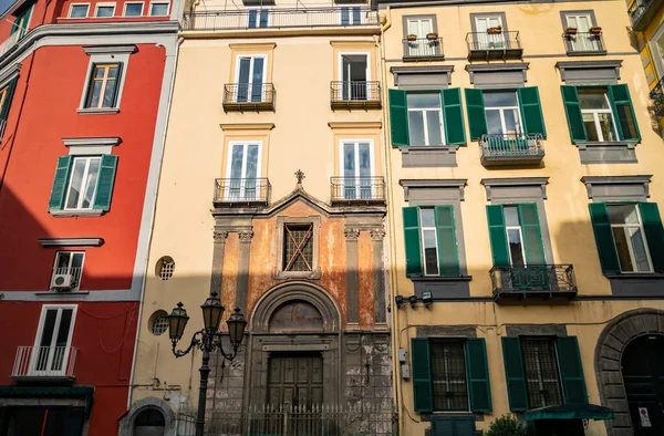 Gamla Byggnader Historiska Centrum Neapel Italien — Stockfoto