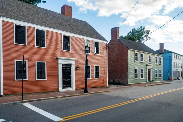 Portsmouth, New Hampshire 'daki tarihi evler. — Stok fotoğraf