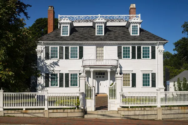 Історичний дім губернатора Ленгдона в Портсмуті, штат Нью-Гемпшир — стокове фото