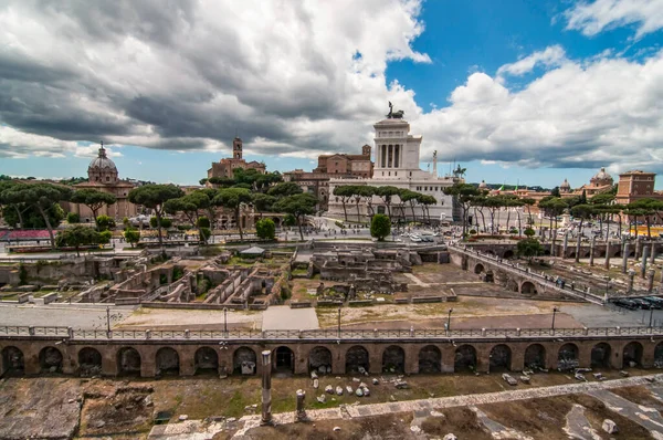 View Roman Forum Colosseum Roma Italy — Stock Photo, Image