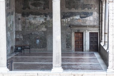 Roma 'daki Trajan Pazarı Mercati Traianei' nin detayları