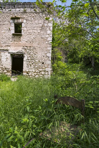 Ghost Town San Pietro Infine His Ruins Caserta Province Campania — Stock Photo, Image