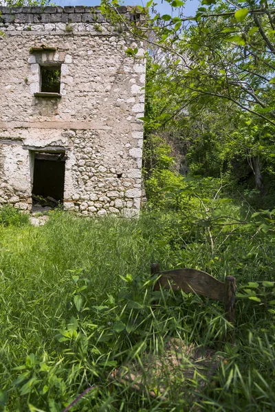 Ghost Stad San Pietro Infine Met Zijn Ruïnes Provincie Caserta — Stockfoto