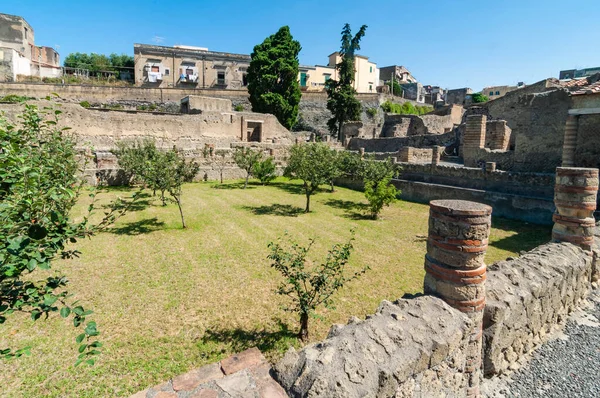Blick Auf Die Herculaneum Ausgrabung Bei Neapel Italien — Stockfoto