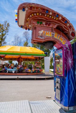 Basilicata, İtalya 'da Akbaba bölgesinde bir lunapark manzarası