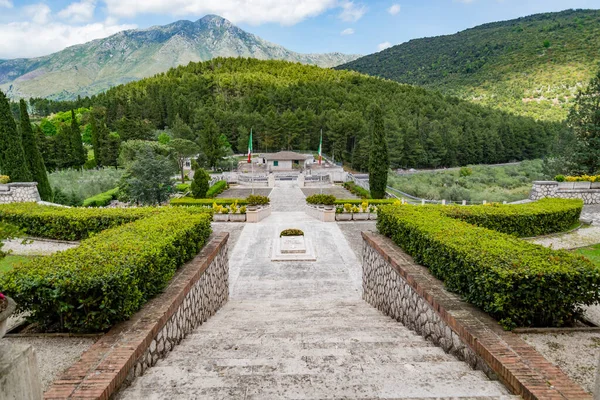 Mignano Montelungo Italië Militaire Begraafplaats Met Resten Van 974 Italiaanse — Stockfoto