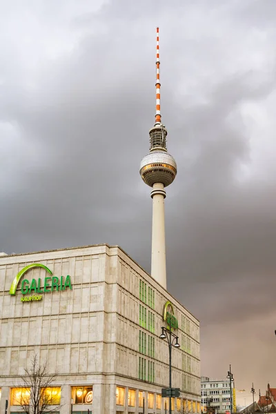 Berlino Germania Aprile 2015 Facciata Del Famoso Negozio Nel Centro — Foto Stock