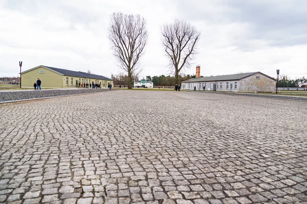 Nacistický koncentrační tábor v Německu. Sachsenhausen — Stock fotografie