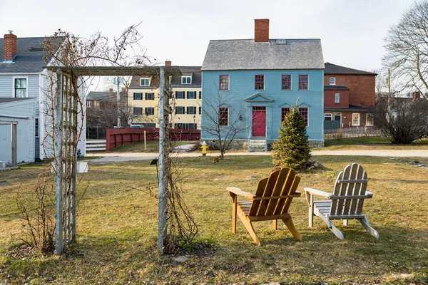 Casas Coloridas Históricas Portsmouth New Hampshire Eua — Fotografia de Stock