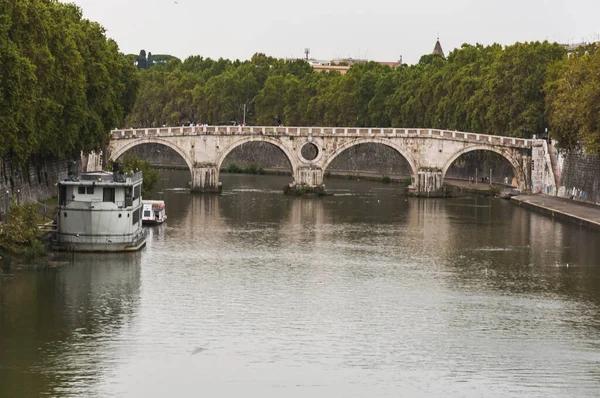 Ponte Sisto Only Roman Bridge Built Ancient Roman Age Xix — Stockfoto