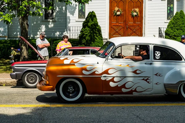 Saco Maine July 2016 Old American Car Annual Exhibition July — 图库照片