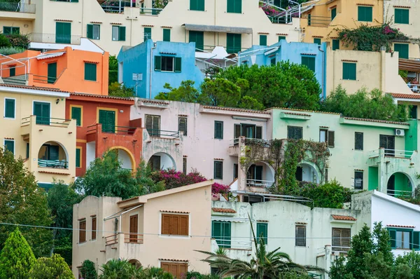 Villaggio Del Ponte Cima Una Montagna Villaggio San Nicola Arcella — Foto Stock