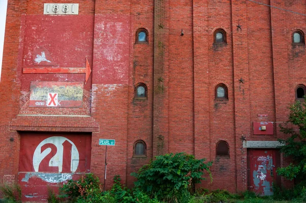 Histórico Centro Pepperell Tijolo Antigo Edifício Moinho Cidade Biddeford Maine — Fotografia de Stock