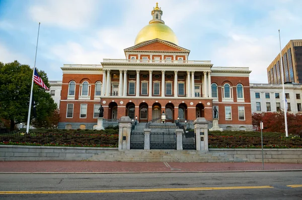 Esterno Della Massachusetts State House Capitol Nel Centro Boston Stati — Foto Stock