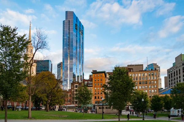 Boston Ottobre 2018 Edifici Moderni Nella Città Boston Massachusetts Usa — Foto Stock