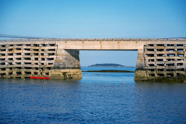 Most Bailey Island Bridge Jediný Most Cribstone Spojující Orrovy Baileyho — Stock fotografie