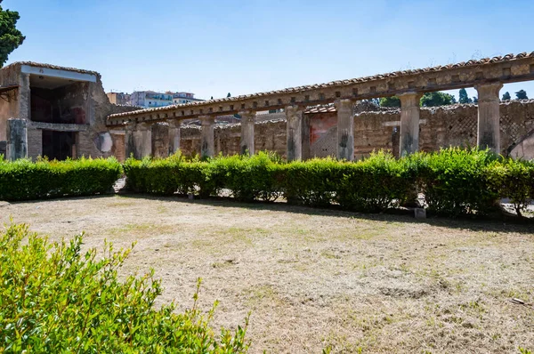 Vista Para Escavação Herculano Perto Nápoles Itália — Fotografia de Stock