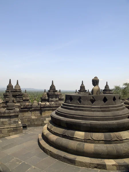 Храм Боробудур в Индонезии — стоковое фото