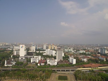 Jakarta yüksek noktadan görünüm