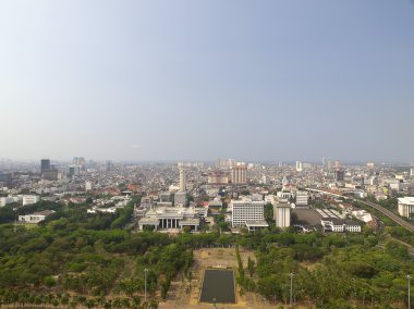 Jakarta yüksek noktadan görünüm