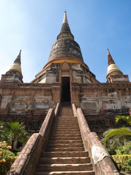 Wat Yai Chai Mongkon in Ayutthaya — Stock Photo, Image