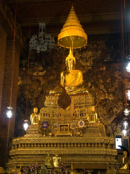 Wat Pho tilbagelænet buddha - Stock-foto