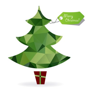 Анотація ялинку символ з трикутників, геометричні фігури.