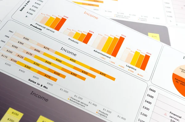 Financial graph — Stock Photo, Image