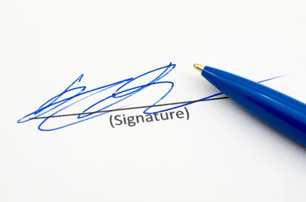 Firma — Foto Stock