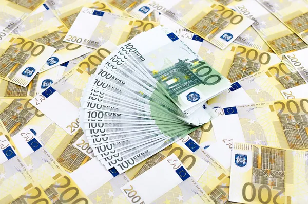 Billets en euros — Photo