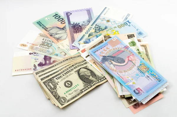 Monedas mundiales — Foto de Stock