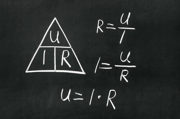 Ohm's Law Triangle Royalty Free Stock Photos