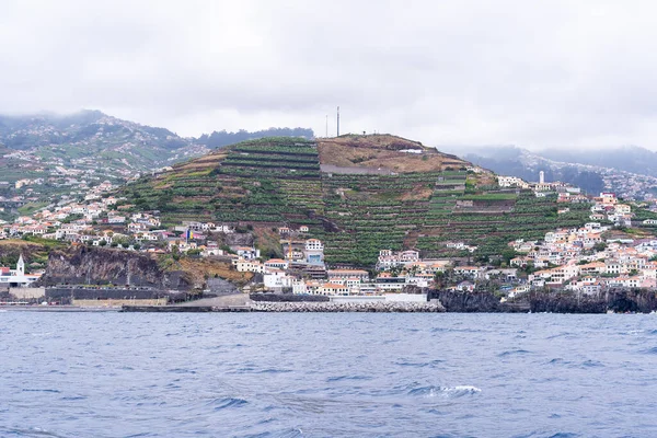 Uitzicht Vanaf Zee Van Stad Funchal Madeira Portugal — Stockfoto