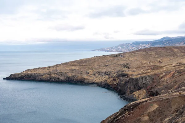 Klipporna Vid Ponta Sao Lourenco Kap Mest Östliga Punkten Madeira — Stockfoto